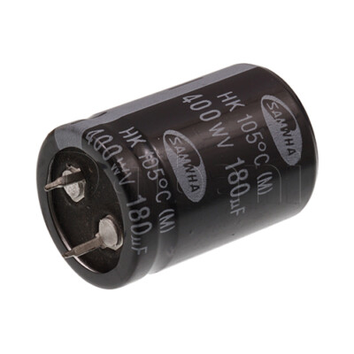 Original New Samwha Snap In Capacitor 400V 180UF 25X35mm 105