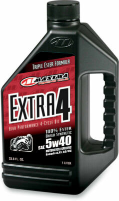 Maxima Racing Oil Extra Full-Synthetic Triple Ester 4-Stroke Motor Oil 5W-40 1 L