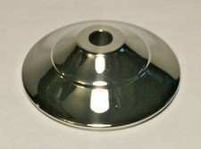 New 2 3/4" Polished Nickel Finish Spun Brass Vase Cap, Lamp Cap, 1/8 IP VC606N