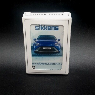 #ad Rare PLaying Cards Casino Quality SIKKENS auto Paints Blue Car Advertising $17.99