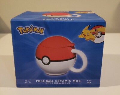 Just Funky Pokemon Poke Ball Figure Ceramic Coffee Mug Removable Lid 16 oz  | eBay