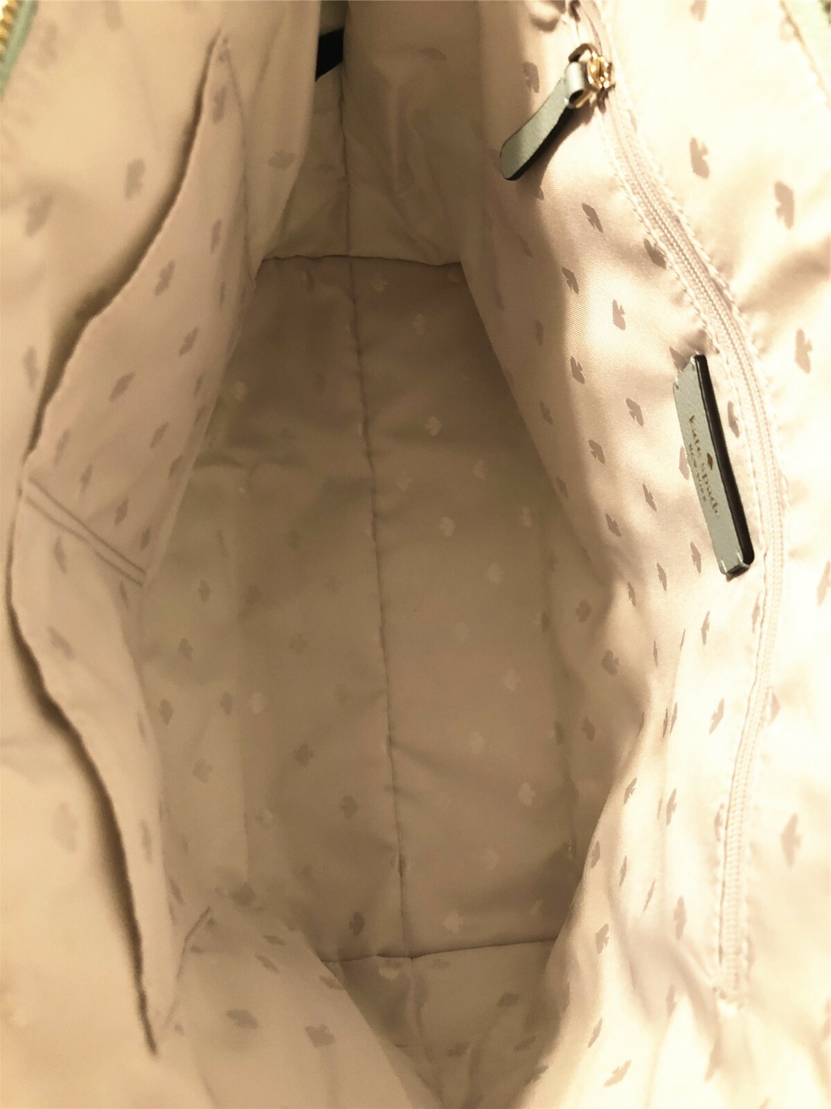 Kate Spade Hayden Top Zip Tote Nylon SHOPPER Spring Meadow Aqua