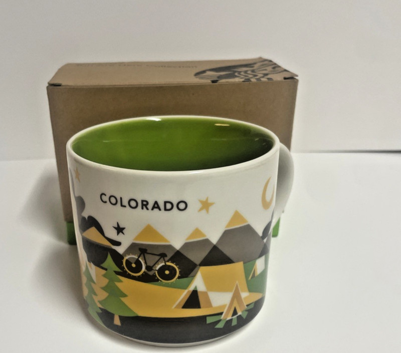 STARBUCKS You Are Here Collection Coffee Mug COLORADO 14 oz Original Box