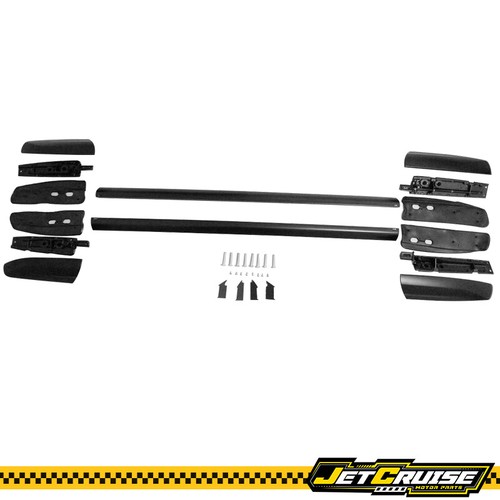 Fits 08-13 Toyota Highlander OE Style Roof Rack Side Rail Cross Bar Black 2PCS - Picture 4 of 4