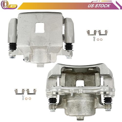 Front Pair For 05-08 Chevrolet Cobalt 04-07 Saturn Ion Brake Calipers w/ Bracket - Bild 3 von 4
