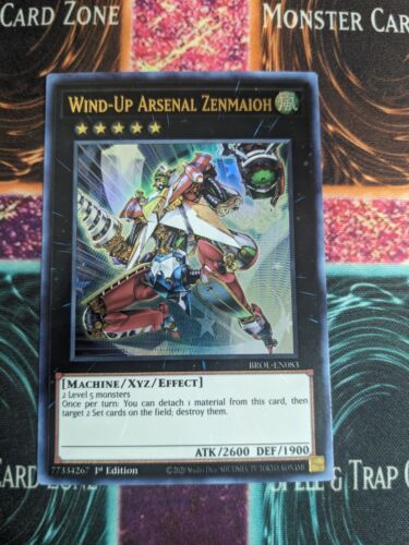 Yu-Gi-Oh! Wind-Up Arsenal Zenmaioh BROL-EN083 1st Edition Ultra Rare NM - Picture 1 of 4