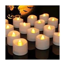 Homemory 72 Pcs Flameless Tealight Candles Bulk, Battery Operated Votive Cand...
