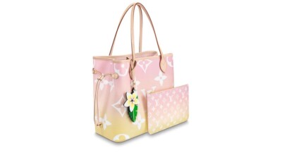 NIB Louis Vuitton Neverfull MM Gradient Pastel Light Pink  M45680  %Authentic 