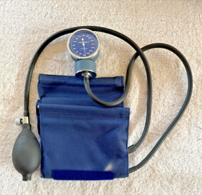 #ad #ad Sphygmomanometer Blood Pressure Monitor Gauge amp; Cuff Cobalt Blue Japan 50280 $12.65