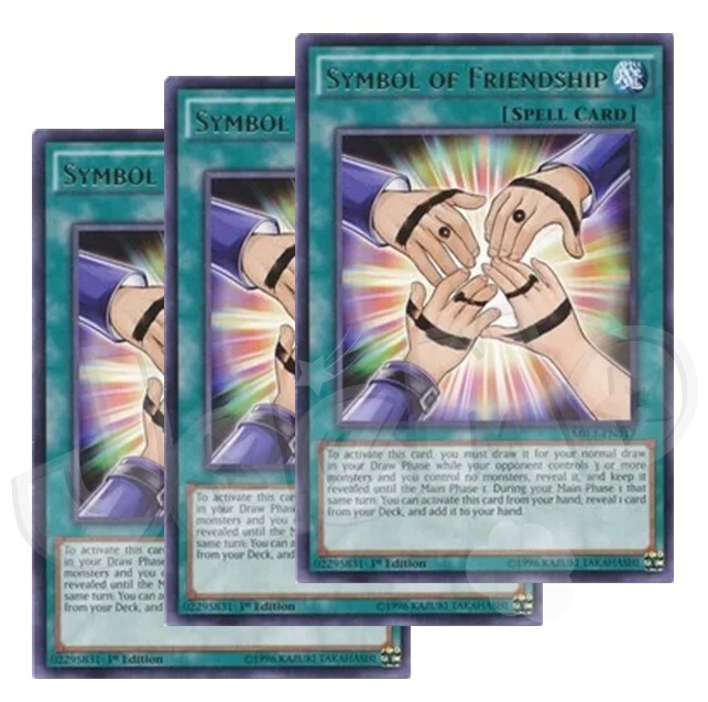 遊戯王3巻 初版 カプモン Rare Yu-Gi-Oh Yugioh - Symbol of Friendship x 3 - 1st Edition Rare NM - Plus