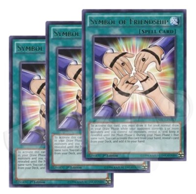 遊戯王3巻 初版 カプモン Rare Yu-Gi-Oh Yugioh - Symbol of Friendship x 3 - 1st Edition Rare NM - Plus