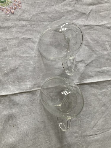 2 x Pack Double Walled Insulated Thermal Coffee / Tea Mugs Clear - Picture 15 of 16