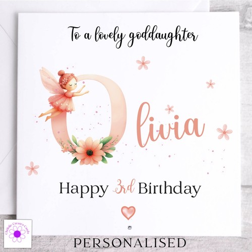 Personalised Birthday Card Daughter Niece Granddaughter Girl 1st 2nd 3rd 4th 5th - Picture 13 of 15