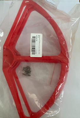 J PERKINS QUATTRO X PROPELLERSCHUTZ SET X 4 IN ROT MIT SCHRAUBEN R/C ERSATZTEILE