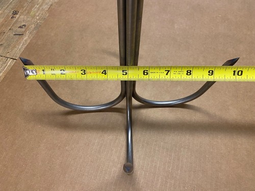 10 Inch dia 4 Prong Welded 3/8” Stainless Pier or Bridge Gaff With Eye For Rope - Picture 2 of 5