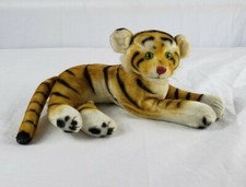 Tiger R Dakin Japan Vintage Rare 1960's Green Eyes Nature Babies Tag Mohair 12"