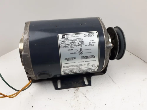 Emerson Fan, Blower Motor 1/3HP,  Reversible with base and pulley