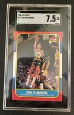 1986 Fleer - Tom Chambers #15 SGC 7.5 NM+