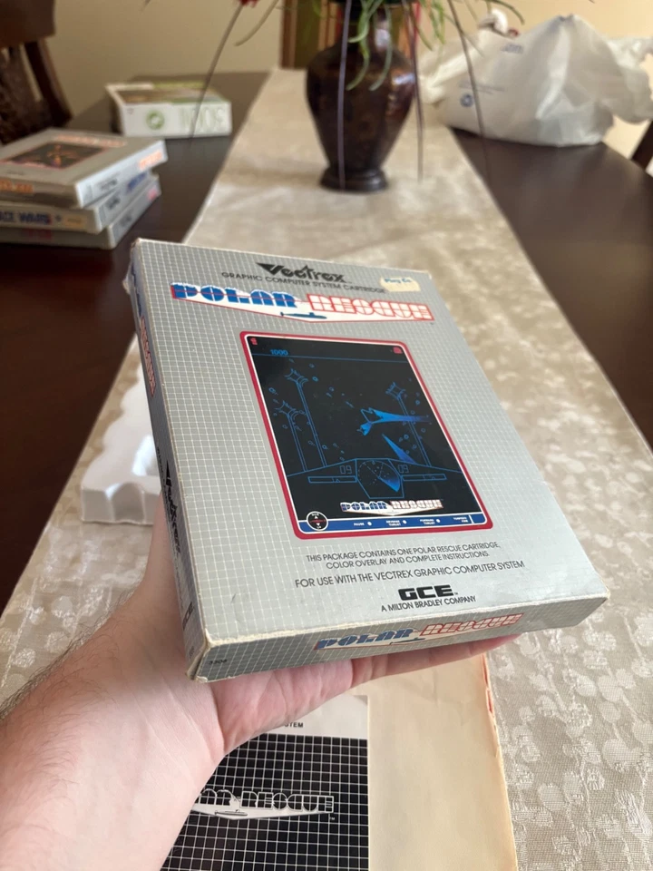 Polar Rescue (Vectrex, 1983) Complete In Box w/ Overlay, Manual, Tray - Image 3 of 3
