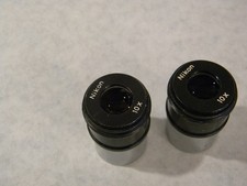 Nikon 10x Microscope Eyepieces pair 