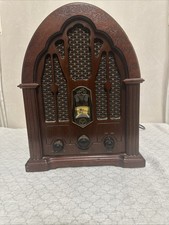 Vintage General Electric Model 7-4100JA Cathedral AM/FM Radio Reproduction Works