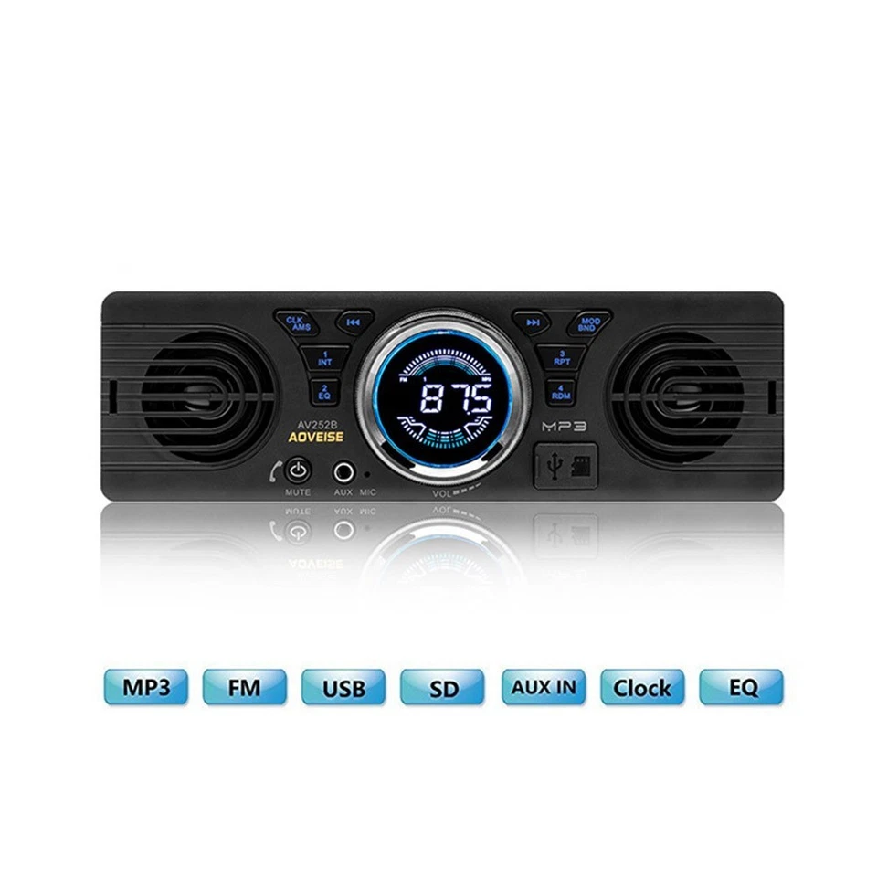 Parts & Accessories Car Radio USB/TF 4 Ohms/8 Ohms 5W X 2 ABS Brand New - Image 2 of 4