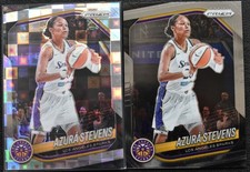 2025 PANINI PRIZM WNBA SILVER PANDORA & BASE CARD #64 AZURA STEVENS-LA SPARKS
