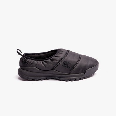 Sorel ONA RMX Puffy Damen Textil Slipper - Schwarz/Weiß Voll Hausschuhe