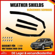 Windabweiser für VW Tiguan 2008-2016 Regenabweiser Seitenscheibe vorne hinten 4