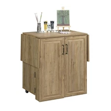 Craft Works Craft & Hobby Storage, Khaki Pine finish