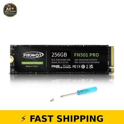 Fikwot FN501 Pro 256GB NVMe SSD - Graphene Cooling - Up to 3,000MB/s