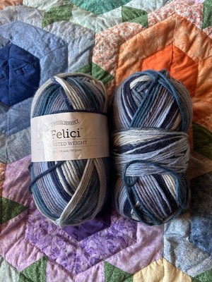 (2) lot Knit Picks Special Reserve Felici Fingering Yarn Zen - Superwash Merino