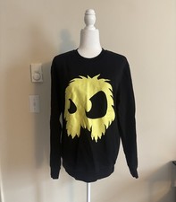 Alexander McQueen Mens Small Sweatshirt Crewneck Pullover Monster Black