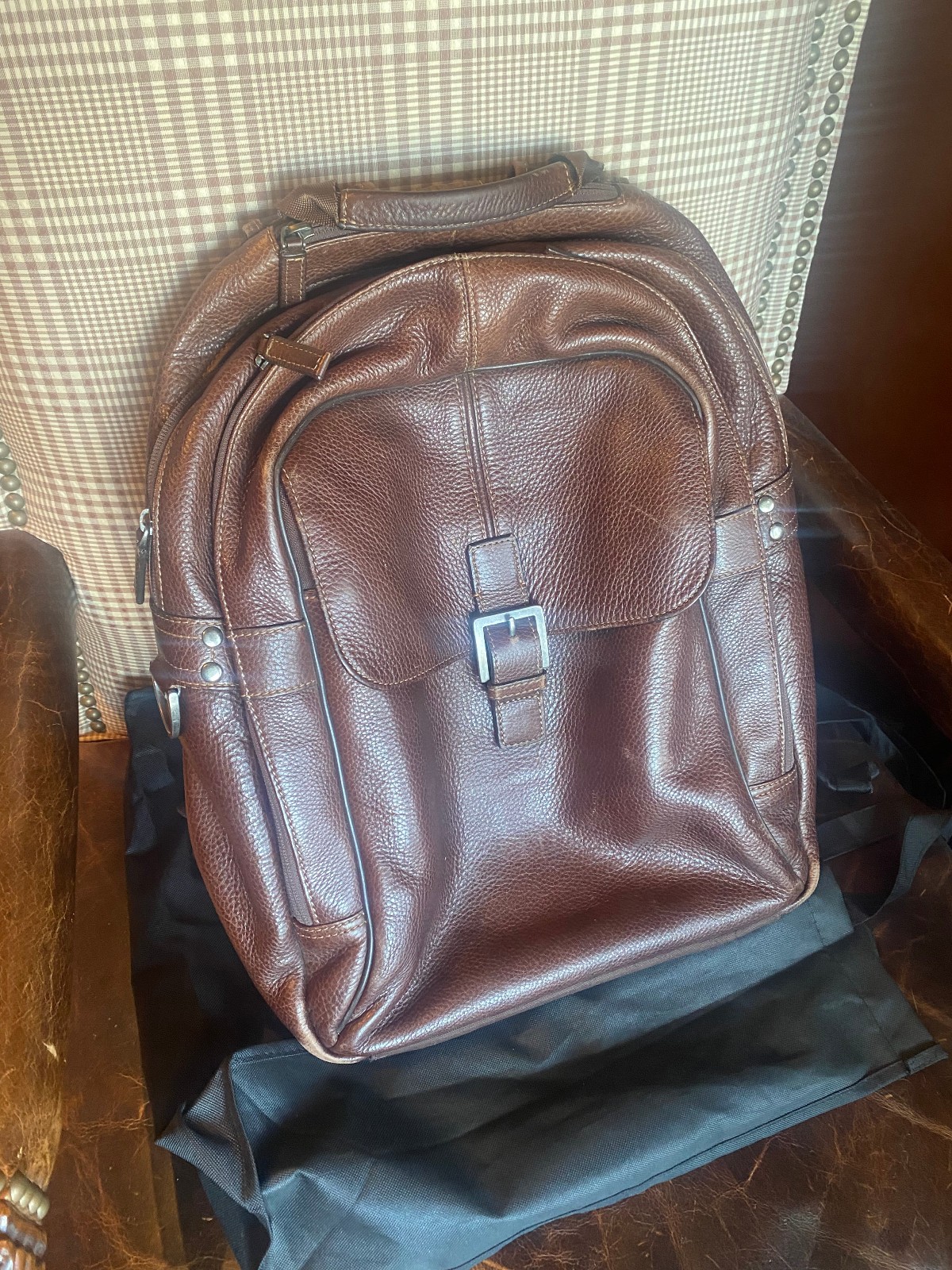 Executive Leather Backpack - Brown - image 1