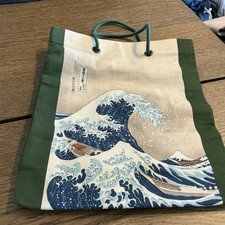 Japanese Fan Pattern Print Fabric Bag / Large Tote — listing 4