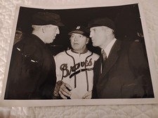 Type 1 Photo 1948 Baseball  Umpires Art Gore & Babe Pinelli Billy Southworth 