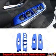 For Nissan Sentra Sylphy 2020-24 Bright Blue Glass Window Lift Switch Panel Trim
