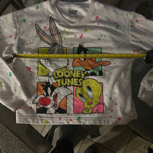 Felpa grafica Looney Toons, maculata, taglia XL - Foto 5 di 6