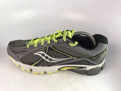 Saucony Ignition 4 Running Shoes Men's Grey/ Lime Green Sz 10 US