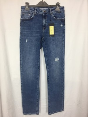 Mavi Damen Jeans Daria Mid-Rise, Gaucho Foggy Blau Glam W27 L30