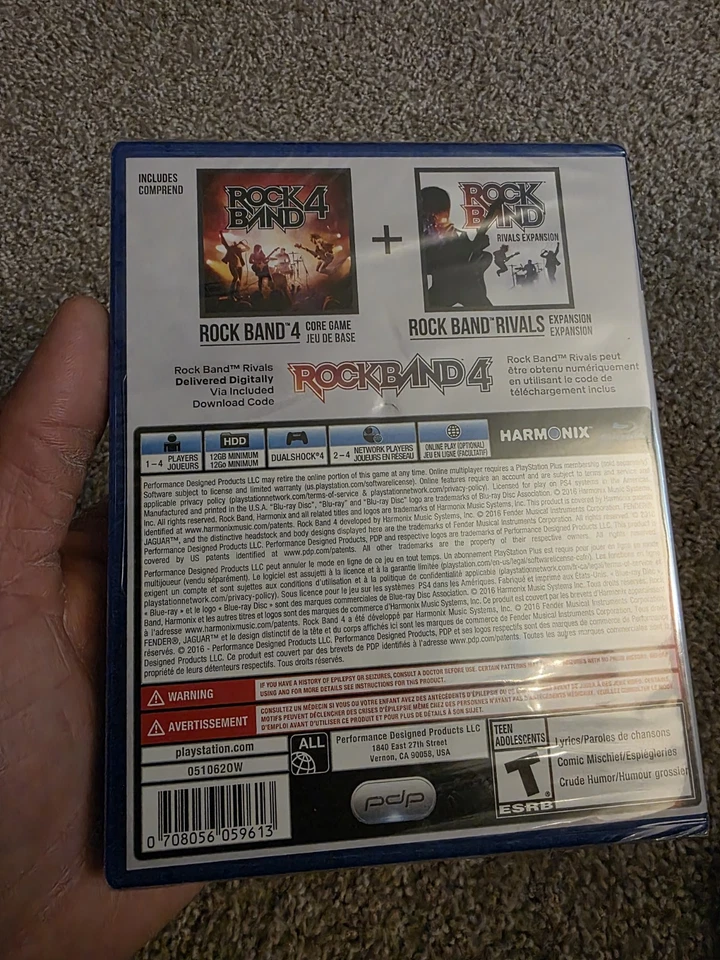 Rock Band 4 Plus Rivals Expansion Ps4 Brand New Sealed Rare - Image 3 of 4