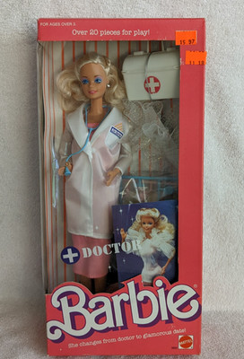 Barbie Doctor 1987 - Collection Mattel - Fabriqué En Malaisie - NRFB Neuf