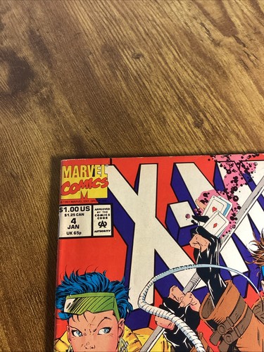 Marvel X-MEN # 4 1st Appearance of Omega Red - Jim Lee Key 1991 See The Details - Bild 2 von 10