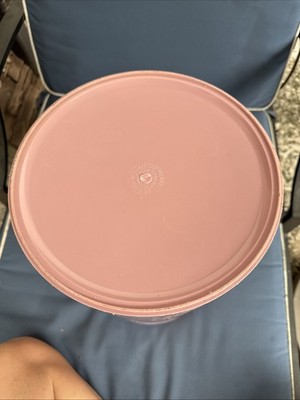 Pink Kartell Space Age Plastic Waste Basket Trash Can Paper