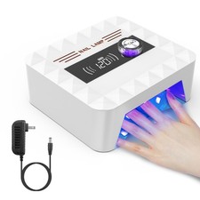 120W Cordless 2000mAh Rechargeable LED/UV Nail Lamp Gel Polish Nail Dryer Timer