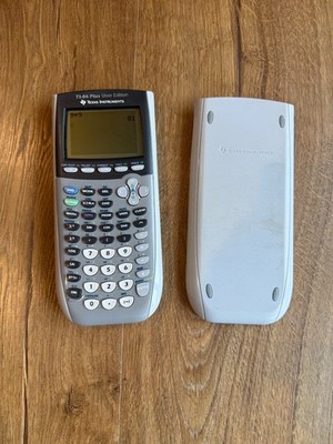 Texas Instruments TI-84 Plus Silver Edition Calculator Tested Works case wear