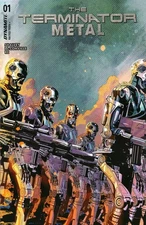 Terminator Metal #1 cover C Piriz Shalvey Skynet vs human resistance Dynamite