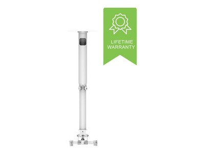 Vision Techmount Mount Deckenmontage Teleskopstange für Projektor Satin White