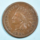 1884 Indian Head Cent Penny ~ VF VERY FINE ~ US Type Coin Collectible