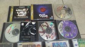 SEGA Saturn V2 Black Console w/ game lot, light guns, Replay & 8MEG carts TESTED